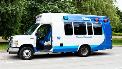 A Nobly Transportation Services vehicle assisting a patient with safe and comfortable non-emergency medical transport. A Nobly Transportation Services vehicle assisting a patient with safe and comfortable non-emergency medical transport.